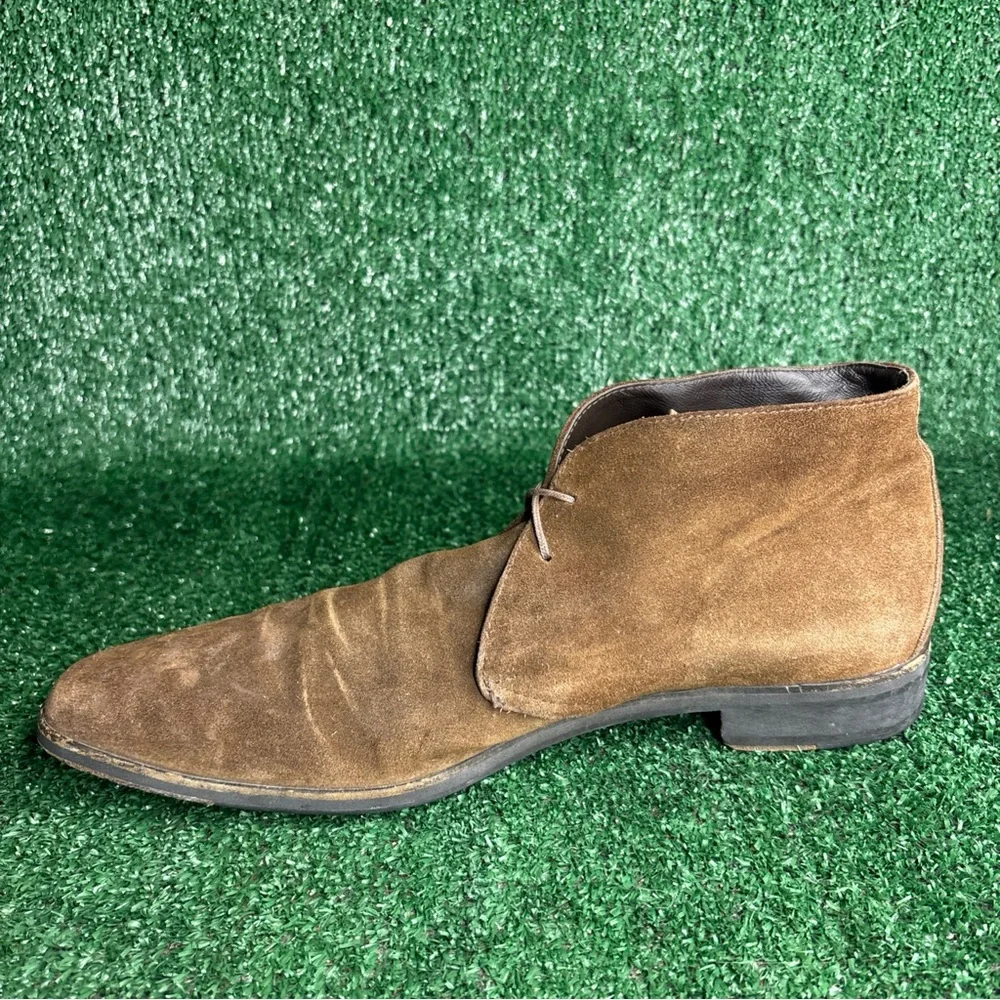 Ermenegildo Zegna Brown Suede Chukka Boots Size‎ US 11